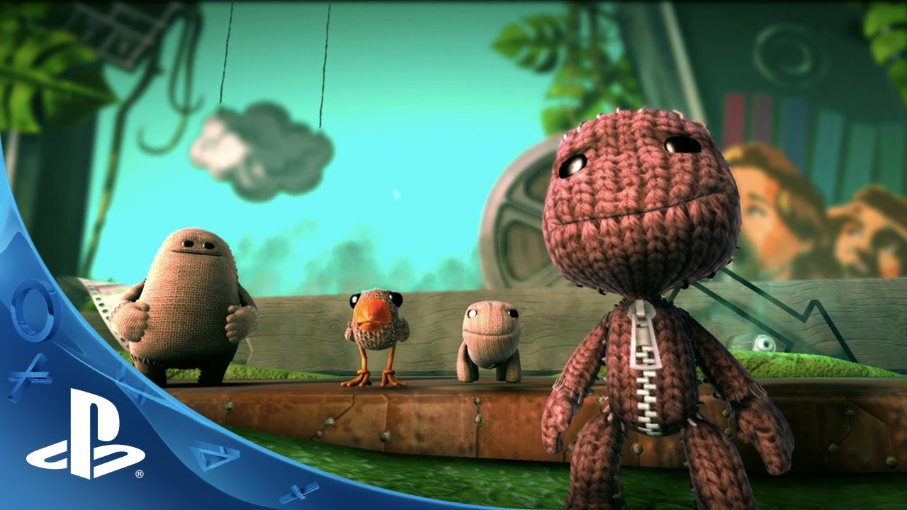 The four playable characters in Little Big Planet 3